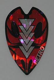 Retro Vortex red silver